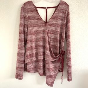 Entro Striped Asymmetrical Shirt